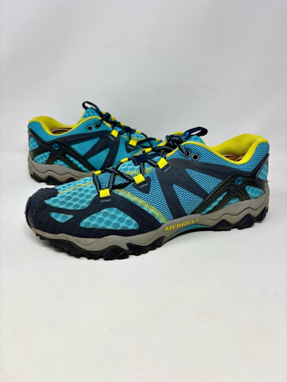 Merrell Blue Grassbow Air Low Trail Teal Hiking Running Shoes Women’s Size US 11